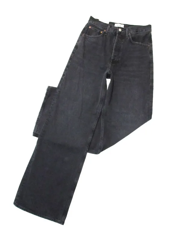 NWT AGOLDE Dame in Hitch High Rise Wide Leg Relaxed Rigid Denim Jeans 25 - Image 5