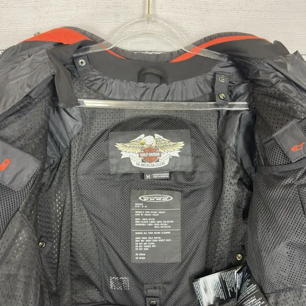 Harley-Davidson‎ Womens FXRG Padded Riding Jacket Black Medium 98366-05VW Biker - Image 8
