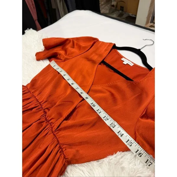 Baltic Born Sicily Satin Maxi Dress in Rust Small - Image 4