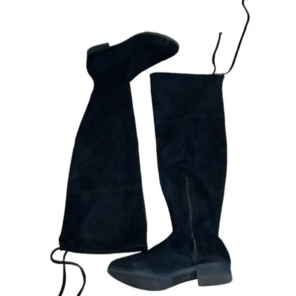 No Boundaries Black faux suede Over the Knee Boots Womens Size 7.5 Wide - Image 10