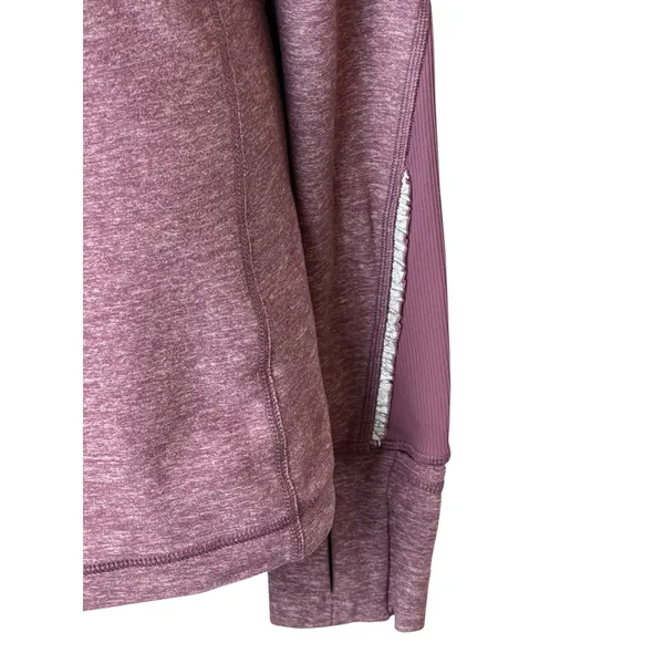 Lululemon Run Stay Warm Half Zip Women 8 Purple Heathered Pullover Athleisure‎ - Image 9