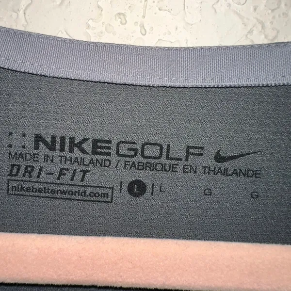 Nike Golf Dri-FIT Gray Short Sleeve Performance Top Women's‎ Large - Image 4