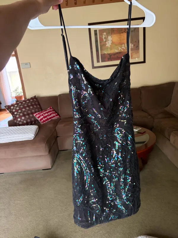 Lucy in the Sky Sequin Dress Iridescent - Image 6