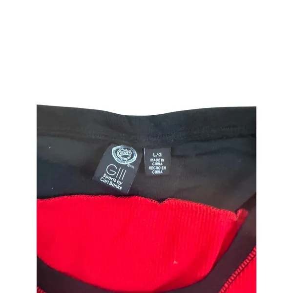 NHL Chicago Blackhawks Womens Red Waffle Knit Thermal Long Sleeve‎ Shirt L NWT - Image 3