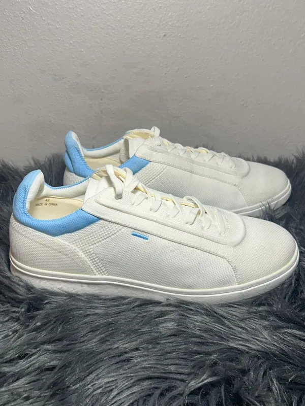 VIVAIA Unisex Casual Sneakers (V Prime) Canvas Low-Top with Light Blue SZ 42 - Image 5