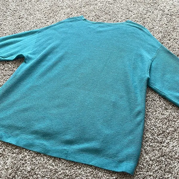 Pure Jill | wool blend sweater top size small Blue - Image 10