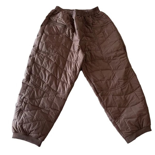 Women's Pull On Quilted Puffer Winter Pants with Front Pockets Size XL #26071 - Image 3