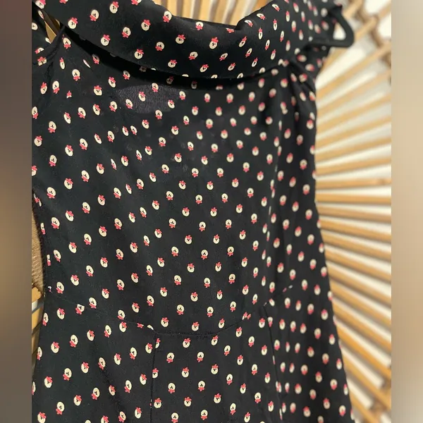 Reformation Women’s Canopy Off-Shoulder Dress in Jingle Polka Dot Retro 💕 - Image 6