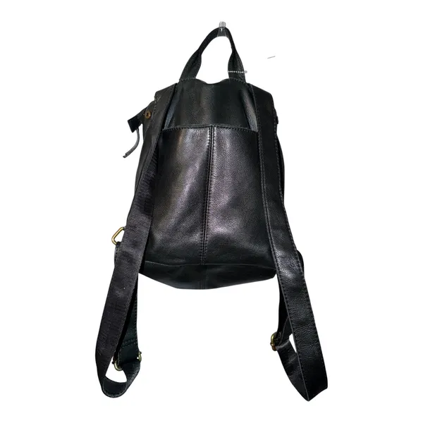 American Leather Co. Black Leather Backpack - Image 2