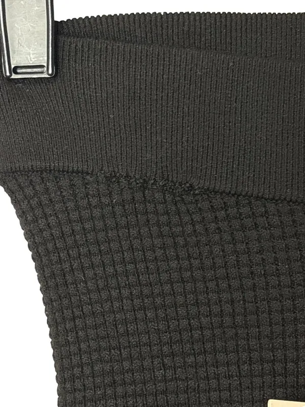 Fear of God ESSENTIALS Waffle Leggingsin Black Large New Womens Knit Pants - Image 9