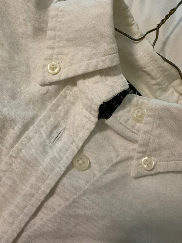 Ralph Lauren Vintage White Dress Shirt Petite - Image 4
