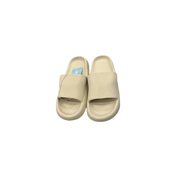 Womens Feather Pillow Cloud Slip On EVA Slides Sandals Khaki 6 NWT - Image 2