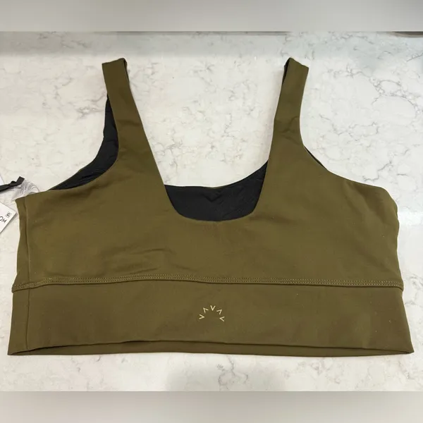 NWT Varley Free Soft Cori Bra Olive Green Sz Large $68‎ - Image 6