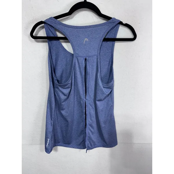 HEAD Medium Blue Tank Top Women's Racerback Athletic Yoga‎ - Image 2