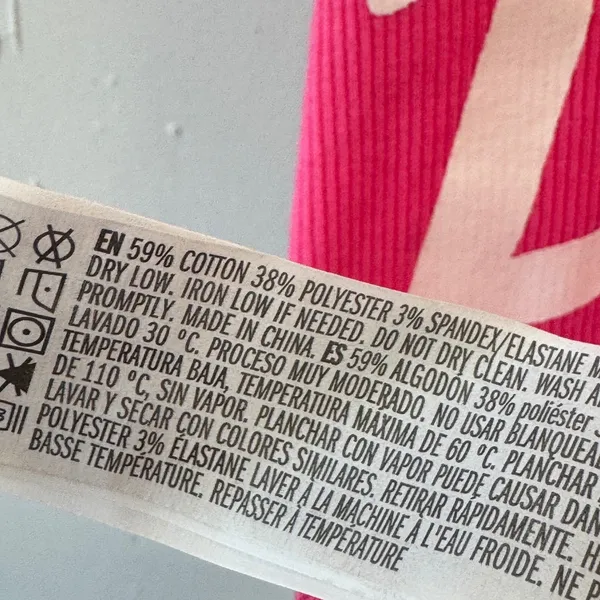 Barbie Forever 21 Hot Pink Ribbed Crop Tank Top Racerback Logo Small Streetwear - Image 5