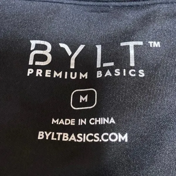 BYLT Women's Black Long Sleeve Collared V-Neck Sweatshirt Sweater Top Size M - Image 3