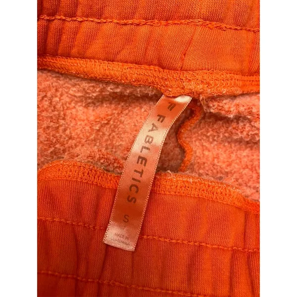 Fabletics Joggers Women S‎ Orange High Rise Zipper Pocket Athletic Sweatpants - Image 2