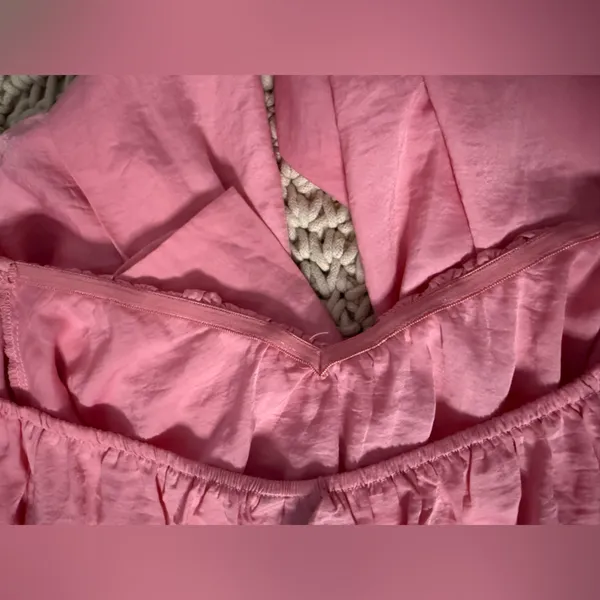Windsor Coral Off-Shoulder Blouse with Tie-Front - Image 9