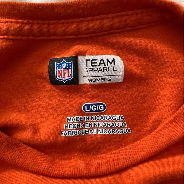 Denver Broncos NFL Official Team Apparel Orange Long Sleeve Shirt Game Day - Image 3