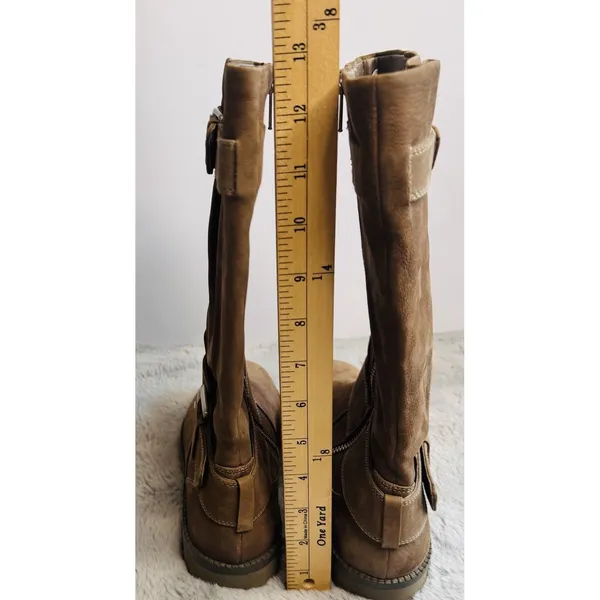 Gentle‎ Souls by Kenneth Cole Women's Buckled Up Moto Boot Size 7M Tan Brown - Image 7