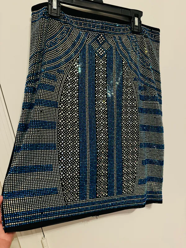 Akira Mini Rhinestone Skirt Size XL - Image 2