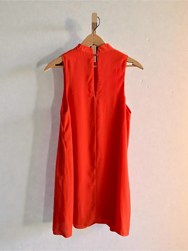 Gianni Bini Bright Orange Sleeveless Mini‎ Dress - Image 2