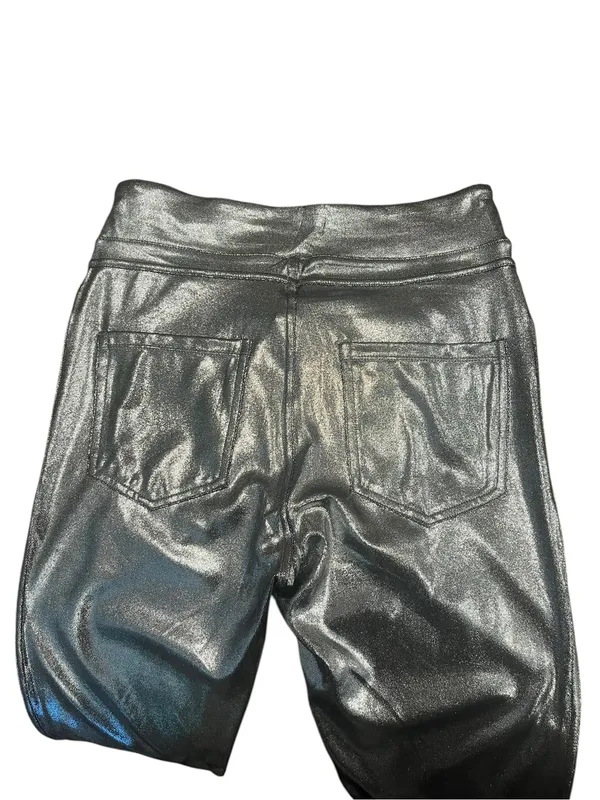 NWT Halara Silver Metallic Leggings Disco Party Club Wear Costume Medium - Image 4