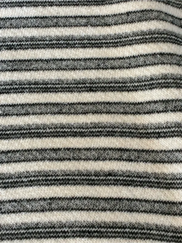 Women’s RETRO-ology Striped Crewneck Sweater - Gray & White Size 1X - Image 8