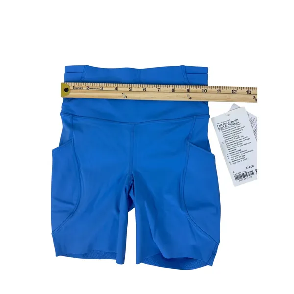 NWT Lululemon Blue High-Rise Athletic Shorts - Size 2 - Image 7