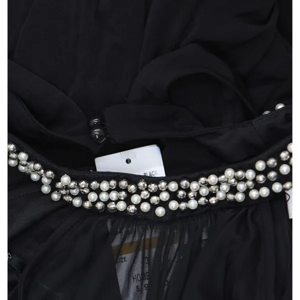 Speechless Juniors Embellished Ruched Cutout Gown Dress Black 3 - Image 5
