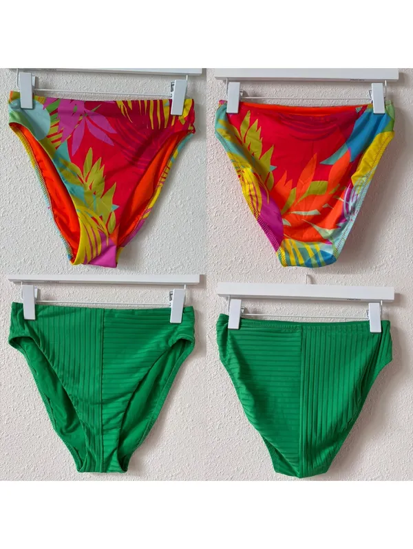 Sanctuary Tropical Printed High Waisted Bikini Bottoms Size Small Lot of 2 - Image 2