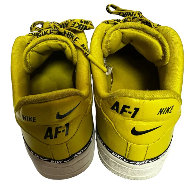 Nike Jordan Air Force 1 Low Yellow Black Logo Tape Sneakers Women’s Size 6.5 - Image 4