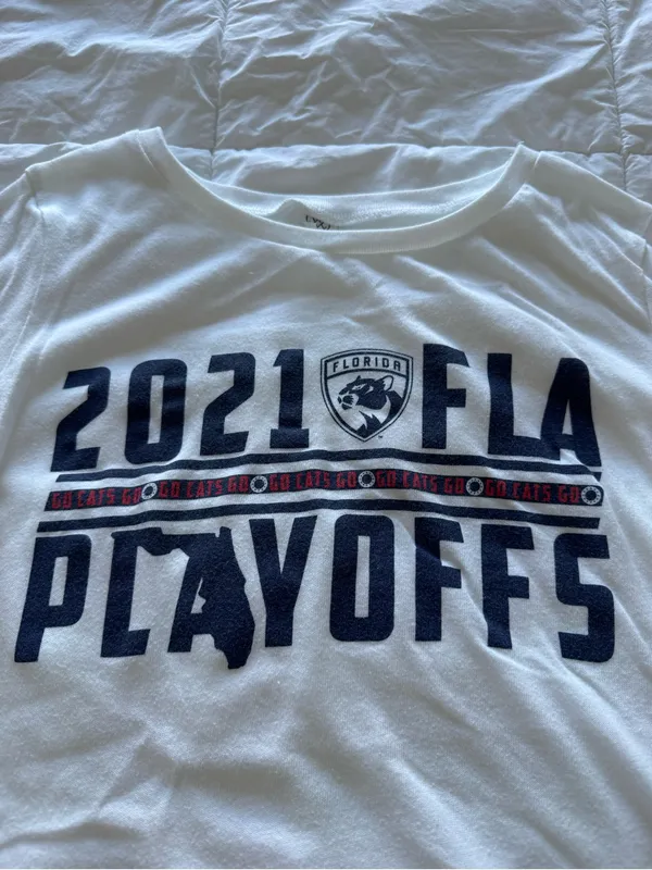 Alternative Women’s Florida Panthers 2021 FLA playoffs white cotton soft t-shirt - Image 6