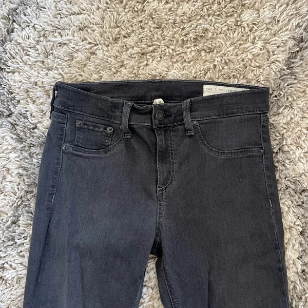 EUC RAG & BONE Legging Skinny Jeans Dark Grey - Image 4
