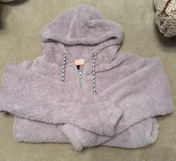 Vanilla Sky Cropped Zip Up Fleece - Image 2