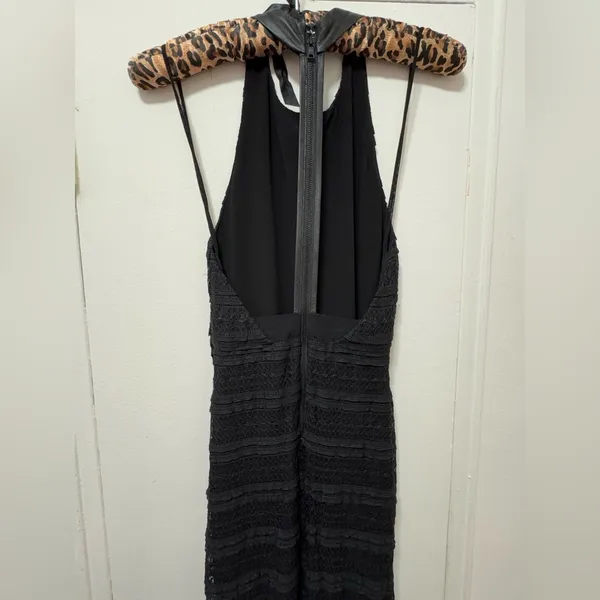 Alice + Olivia Lace Black Maxi Dress Size 0 - Image 8