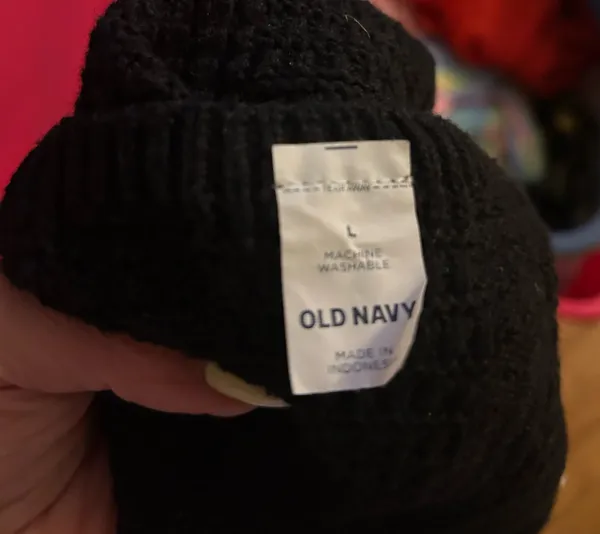 Old Navy Black Crotchet Tank Top Size Large - Image 4