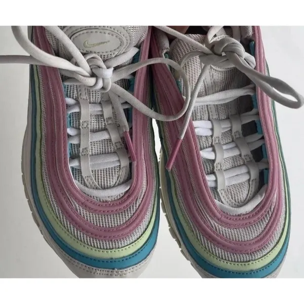 Nike Air Max 97 Women's Running Shoes SZ 7.5 White/Pink, CW7017-100 - Image 13