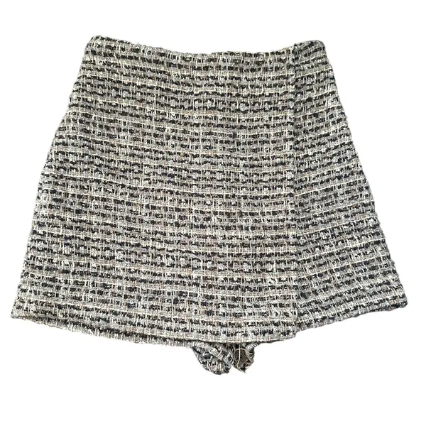 NWOT Zara plaid tweed skirt sz M - Image 7