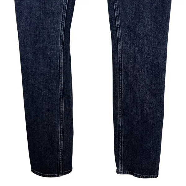 Abercrombie & Fitch 90s Slim Straight Criss Cross Jeans Asymmetrical Size 26 - Image 2