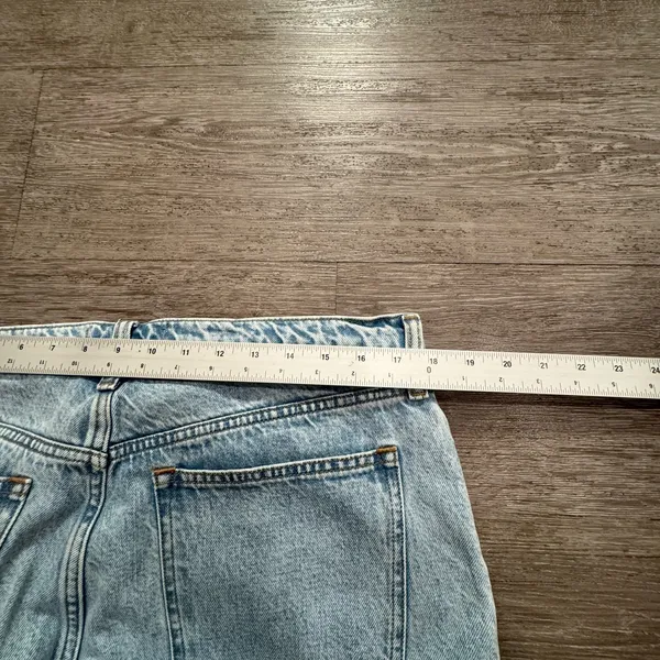 Abercrombie & Fitch Light Blue Wide Leg Jeans - Image 9