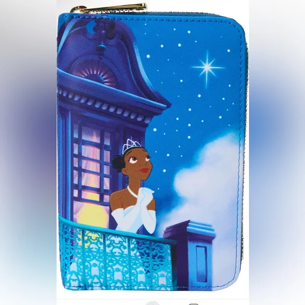 Loungefly Disney‎ Princess and The Frog 15th Anniversary Zip Around Wallet - Image 4
