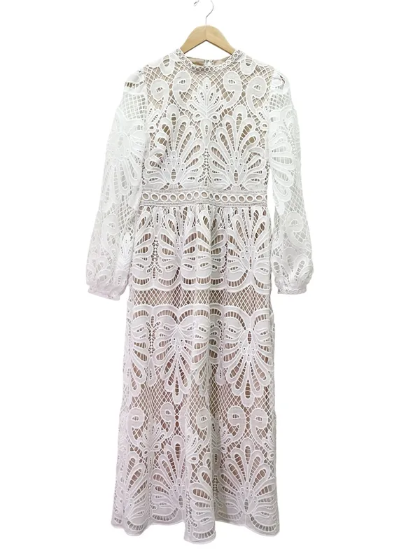 NWT Baltic Born Eldora Lace Midi Dress M Off White Long Sleeve Bridal Wedding - Image 2