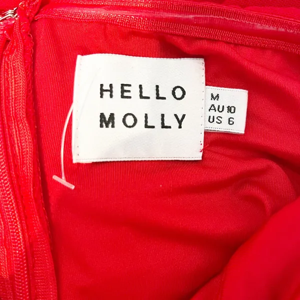 Hello Molly Blossoming Romance Strapless Ruched Cutout Mini Dress Red 6 - Image 5
