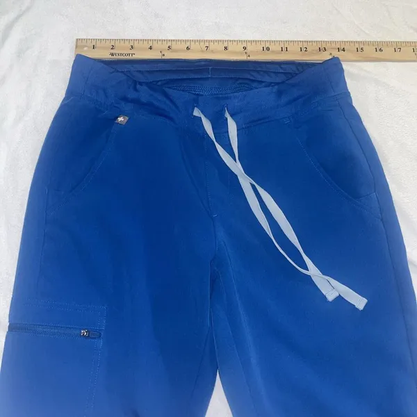 Figs Technical Collection Hospital Scrubs Pants (Women's X-Small) Blue XS Jogger - Image 5