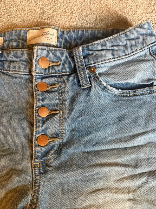 Universal Thread Vintage Midi Front Button Shorts - Image 5