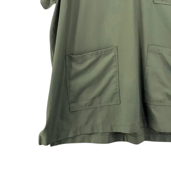Scrubology Womans Scrub Top Size 2XL Olive Green Nurse Doctor‎ Medical Uniform - Image 5