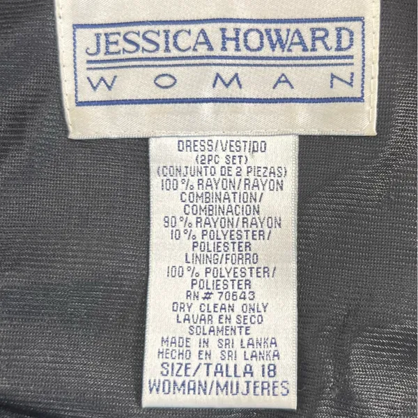 Vintage Jessica Howard Woman Button Down Maxi Shirt Dress - Image 4
