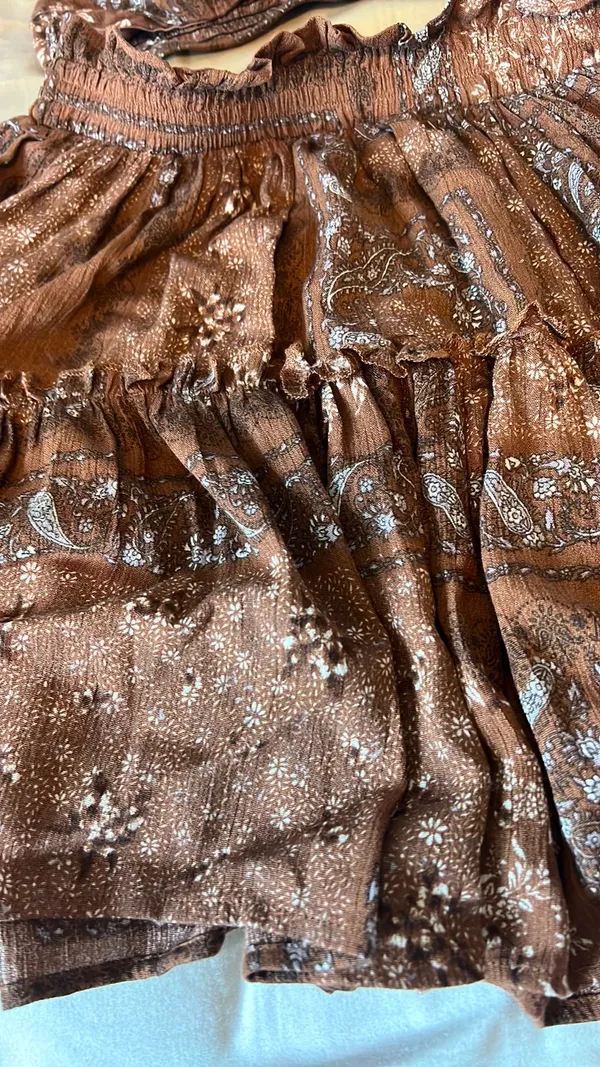 Nectar Clothing Brown Two-Piece Skirt Set - Image 5
