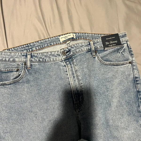 NWT Abercrombie and fitch curve love the skinny high rise‎ jeans 34 - Image 7